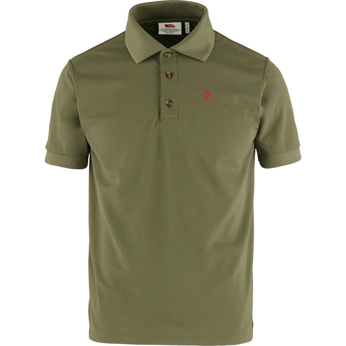 Fj&auml;llr&auml;ven Crowley Polo Pique Shirt 81783 light oliv Herren Funktionsshirt XL
