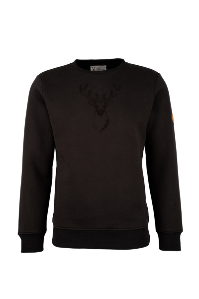 HUBERTUS Funktions-Sweatshirt "Hirsch John" oliv/braun Sweater Pulli