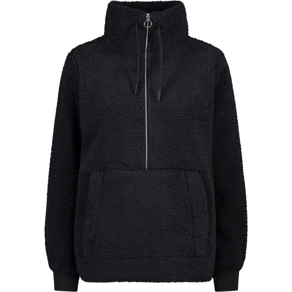 CMP Damen HighLoft Fleece Pullover  32P3806 black Half Zip