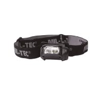 MIL-TEC Kopflampe LED 4-farbig schwarz Stirnlampe