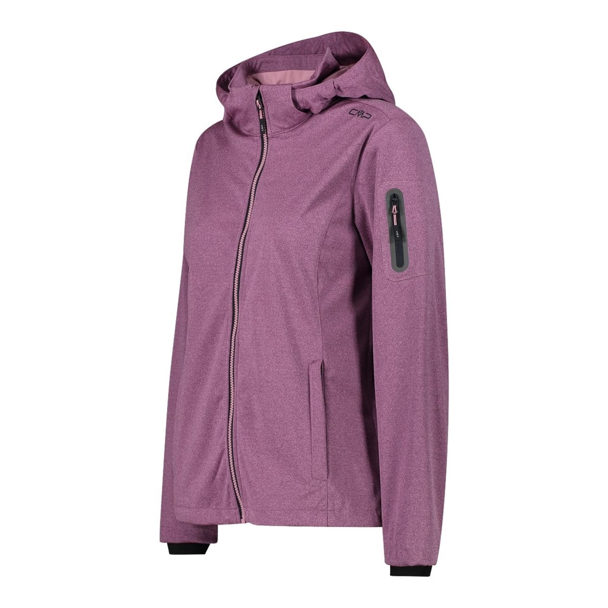 CMP Damen Softshelljacke Women Jacket Zip Hood 39A5016M pink fluo melange