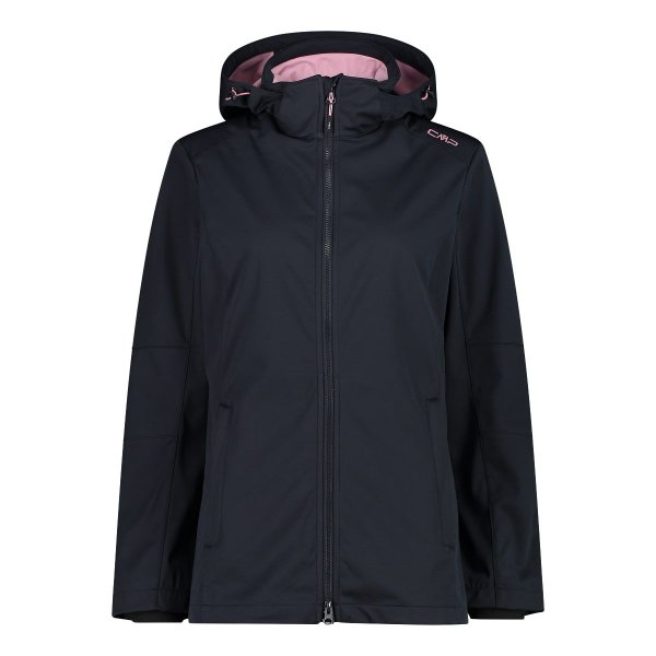 CMP Damen Softshelljacke Women Jacket Zip Hood 39A5096 antracite-fard,  89,95 €