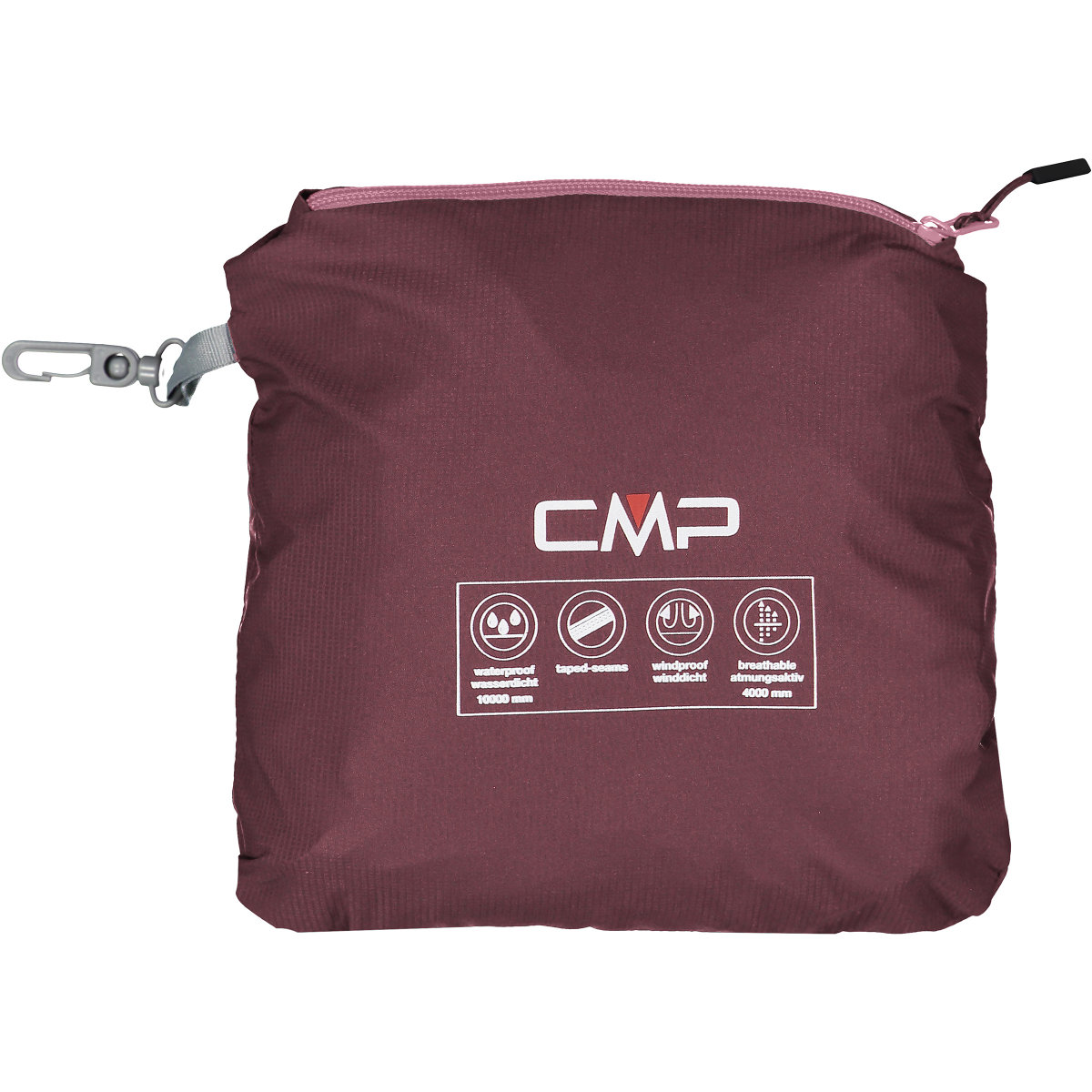 CMP Damen Regenjacke Zip Hood Jacket 32X5826 plum, 79,95 €