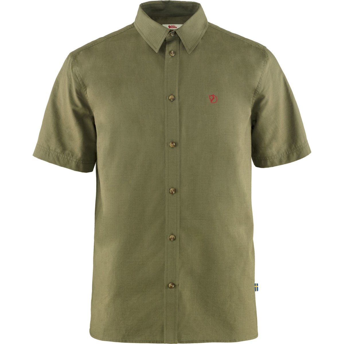Fj&auml;llr&auml;ven &Ouml;vik Lite Shirt SS 87038 green Herren Kurzarmhemd Outdoorhemd