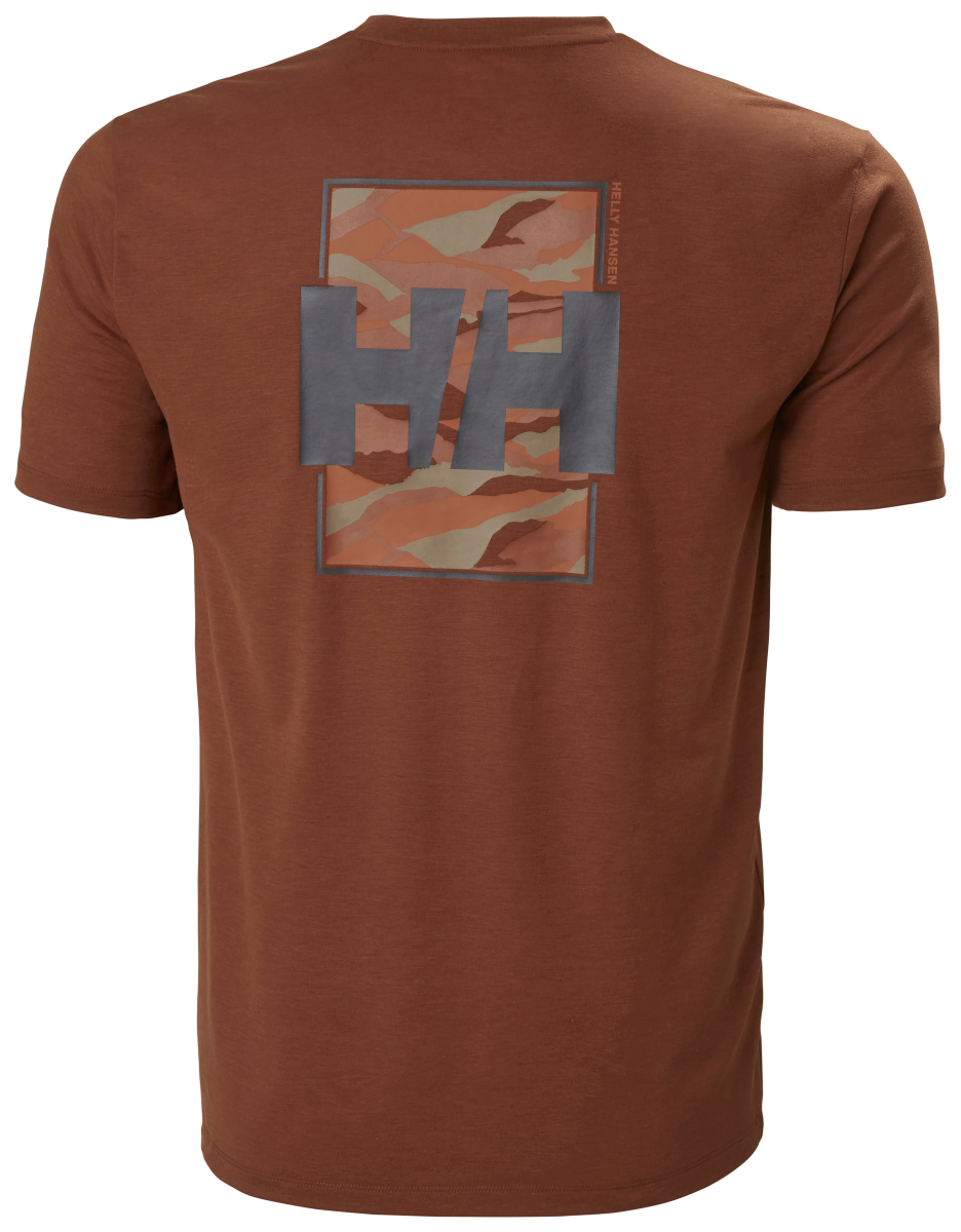 HH Helly Hansen Skog recycled Graphic T-Shirt  63082 iron oxide Brand Logo T-Shirt