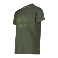 CMP Herren Pique Shirt T-Shirt  30T5057 oil green...