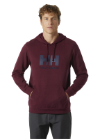 HH Helly Hansen Logo Hoodie 33977 hickory Pullover...