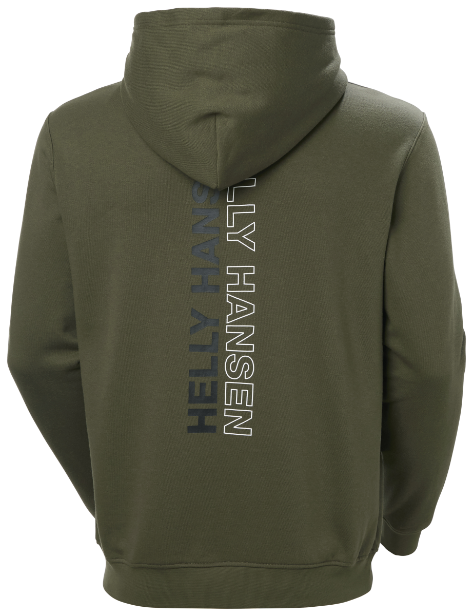 HH Helly Hansen Core Graphic Sweat Hoodie 53924 utility green Herren Kapuzenpullover