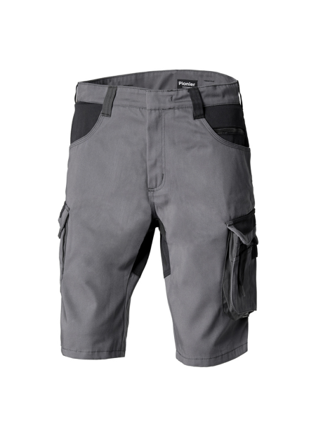Pionier Workwear TOOLS Bermuda W0 32018 Berufshose Shorts dunkelgrau / schwarz