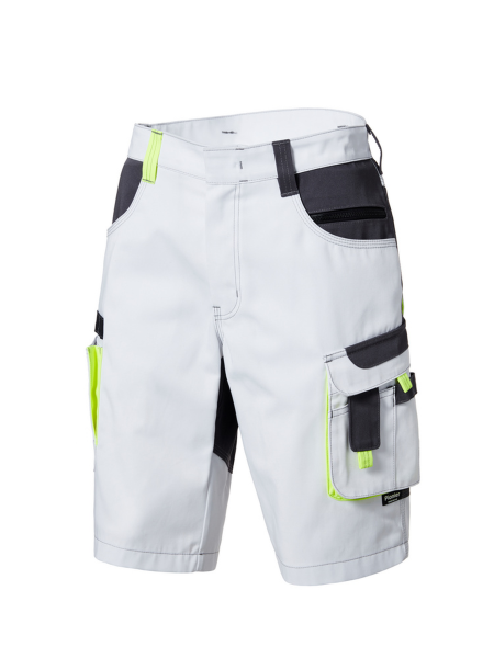 Pionier Workwear TOOLS Bermuda W0 32016 Berufshose Shorts weiß / dunkelgrau