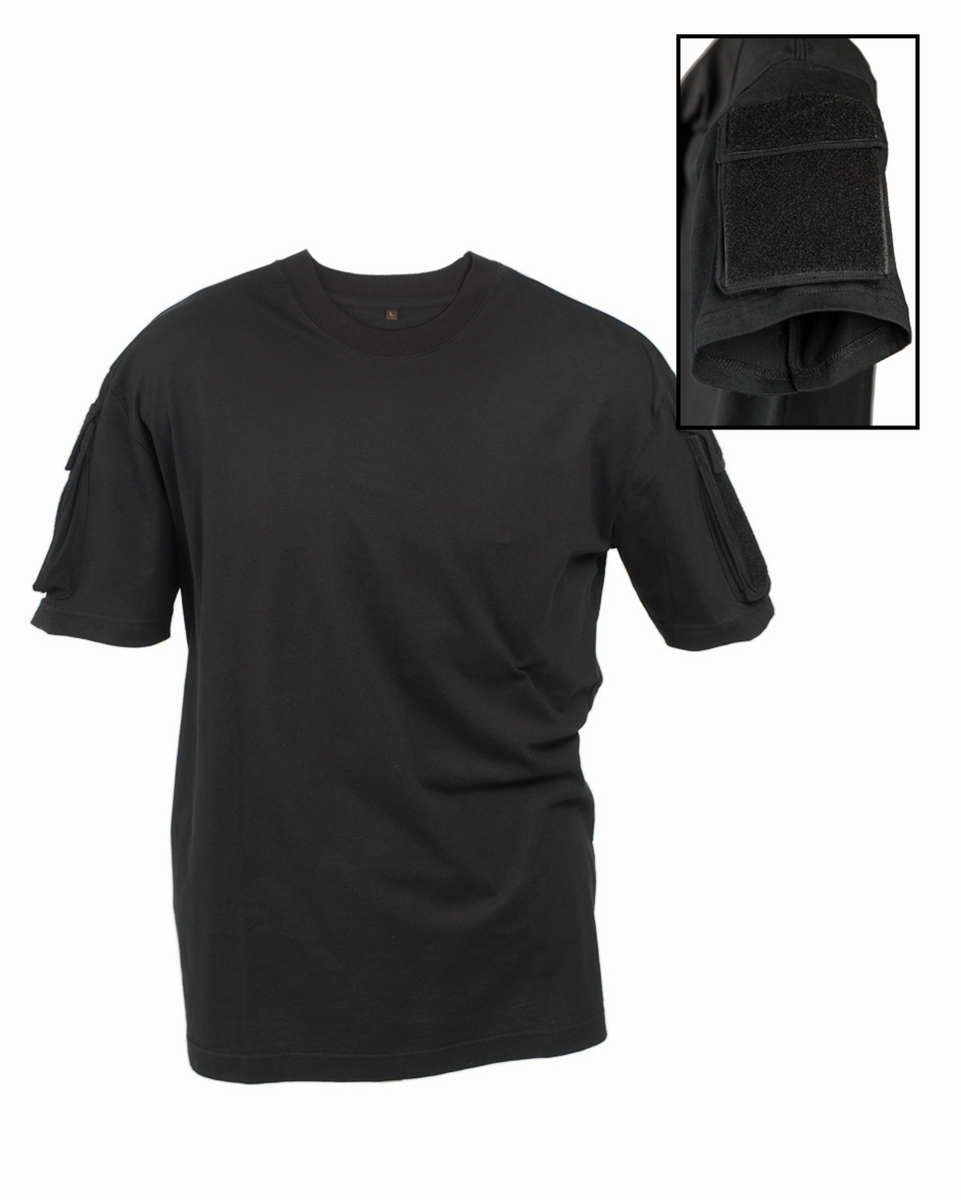 MIL-TEC Tactical T-Shirt schwarz Combat Shirt Einsatz-Shirt Army Paintball Shirt