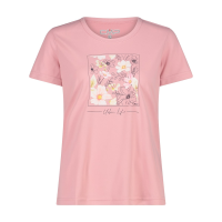 CMP Damen Shirt Pique Print woman T-Shirt 38T6656 rose