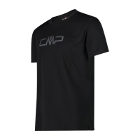 CMP Logo Print Herren Shirt Man CO T-Shirt  39T7117P  nero
