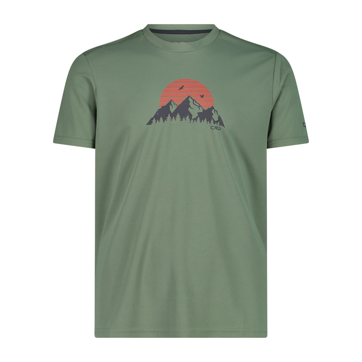 CMP Herren Pique Shirt Man T-Shirt  30T5057 salvia Adventure Print