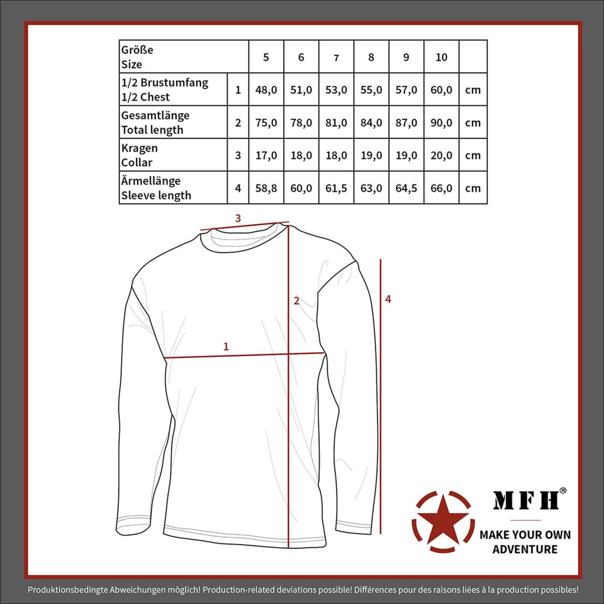 MFH Pl&uuml;schunterhemd BW Modell oliv Langarm Unterhemd Winterhemd Pl&uuml;schhemd