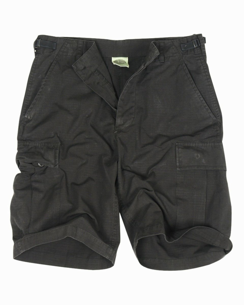 Mil-TEC Bermuda R/S cotton schwarz prewash Hose Military Shorts Bermudas  M