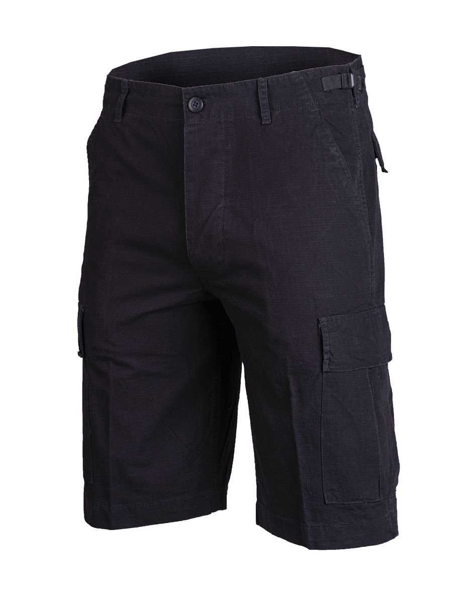 Mil-TEC Bermuda R/S cotton schwarz prewash Hose Military Shorts Bermudas  L
