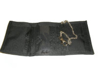 MIL-TEC Geldbörse mit Kette Fb. schwarz  Portemonnaie Commando Armee purse