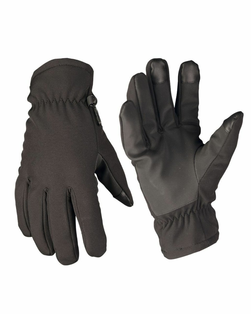 MIL-TEC Softshell Handschuhe Thinsulate schwarz Army Gloves Winterhandschuhe