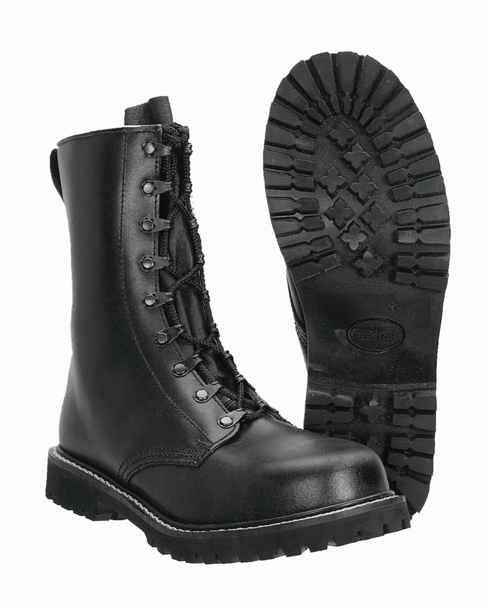 MIL-TEC Springerstiefel Modell &quot;Para&quot; m. Kappe 9-Loch Outdoor Army Stiefel Boots