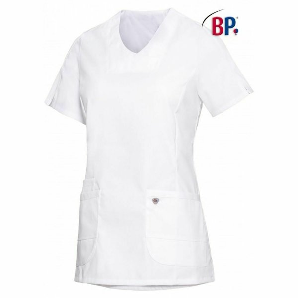 BP® Schlupfkasack 1762 weiß Stretch Kasack Damenkasack 1/2 Arm Medizin Pflege