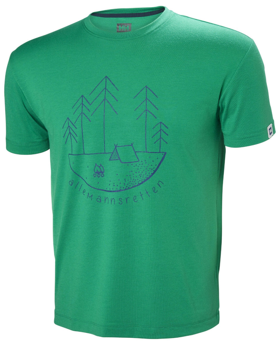 HH Helly Hansen Skog Graphic T-Shirt 62856 pepper green Brand Shirt Logo T-Shirt
