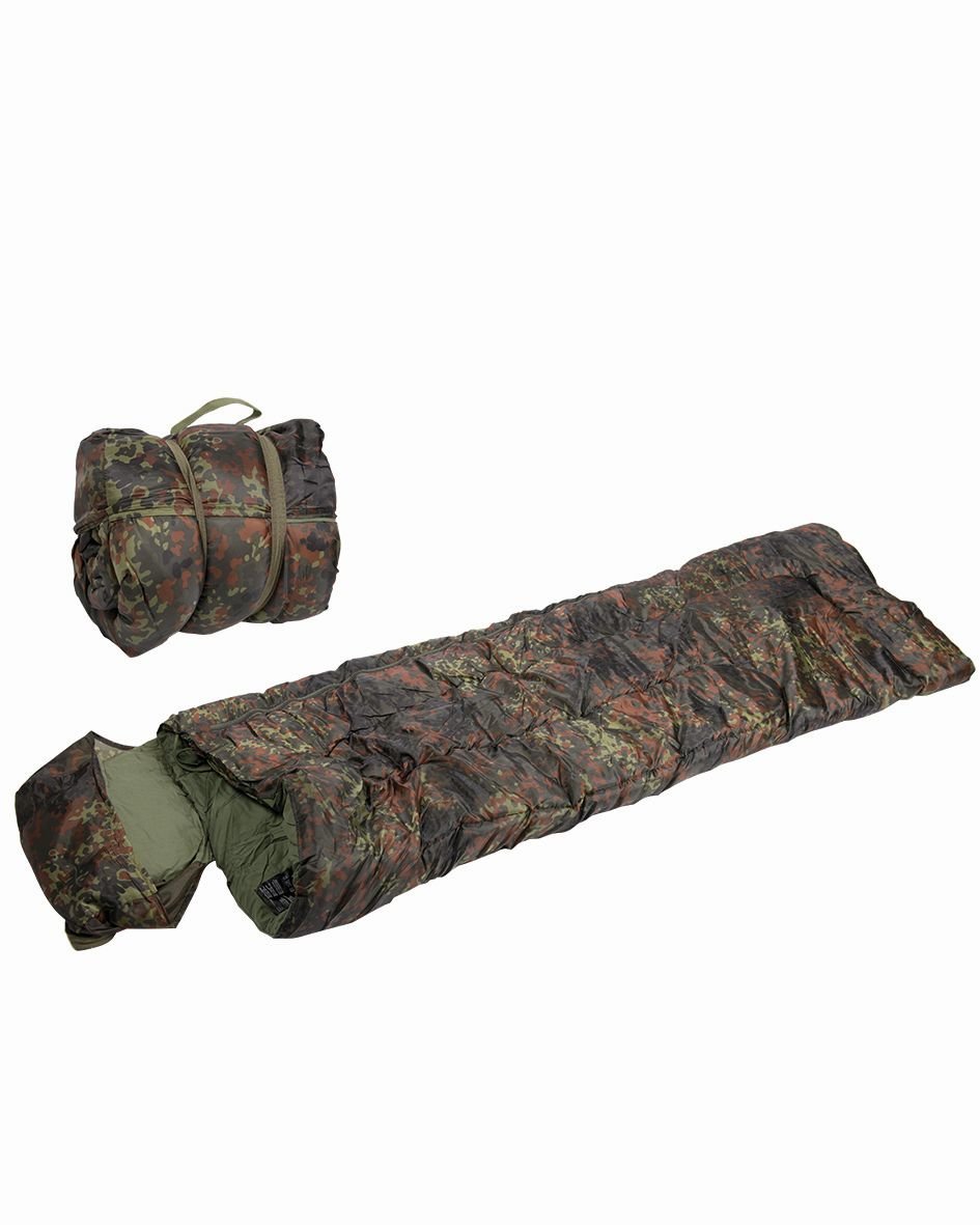 MIL-TEC Schlafsack PILOT flecktarn  Army  Outdoor Schlafsack Decke sleeping bag