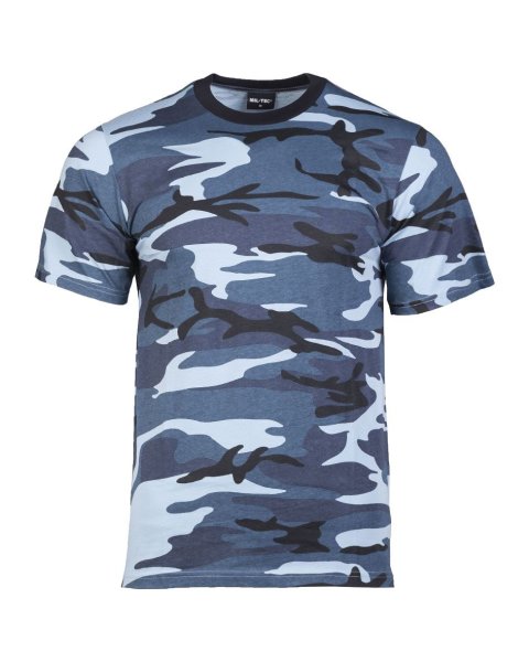MIL-TEC Tarn T-Shirt  Army Shirt Tarn-Shirt blue camo T-Shirt shortsleeve