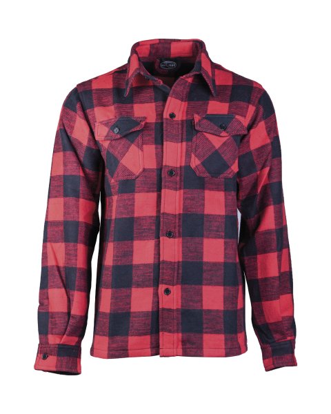 MIL-TEC Holzfällerhemd Karo rot/schwarz Hemd Karohemd  Arbeitshemd Baumwollhemd