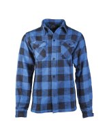 MIL-TEC Holzfällerhemd Karohemd blau/schwarz Hemd...