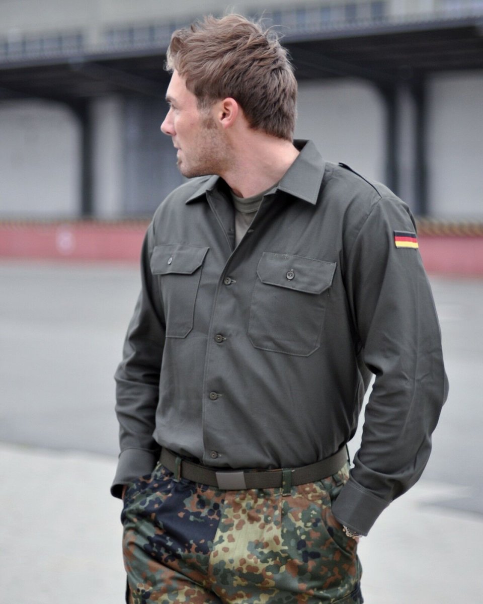 BW Bundeswehr Feldhemd Neuware Hemd oliv Jagdhemd Forsthemd Arbeitshemd