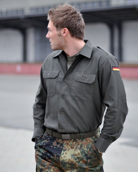 BW Bundeswehr Feldhemd Neuware Hemd oliv Jagdhemd Forsthemd Arbeitshemd