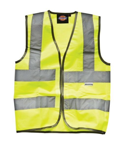 DICKIES Warnschutz T-Shirt Arbeitshemd Warnweste EN471 Klasse 2 gelb orange 