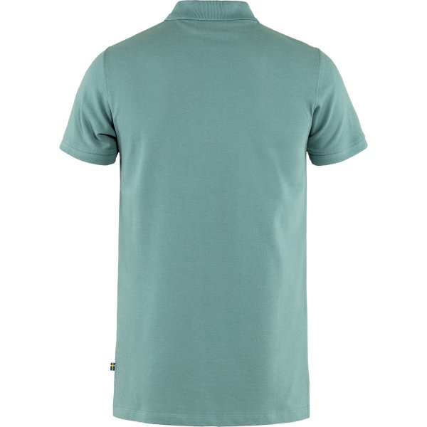 Fjällräven Övik Polo Pique Shirt SS 81511 clay blue  Herren Polohemd   Shirt