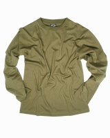 MIL-TEC Langarm Shirt  Army Shirt  oliv Cotton Shirt longsleeve Unterhemd M