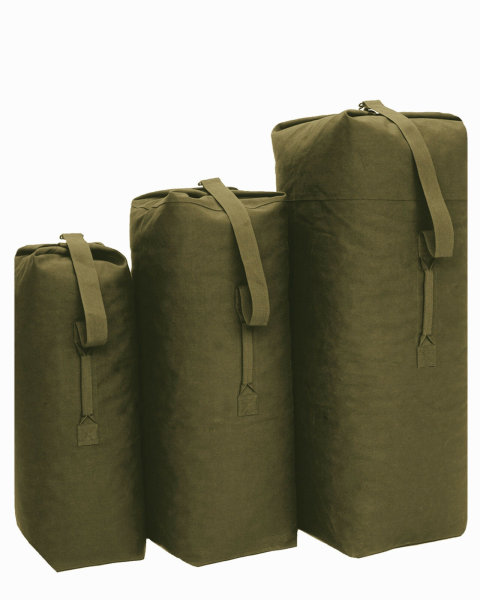 MIL-TEC Seesack Cotton oliv 125x37cm US Army Style size LARGE duffle bag 135 ltr