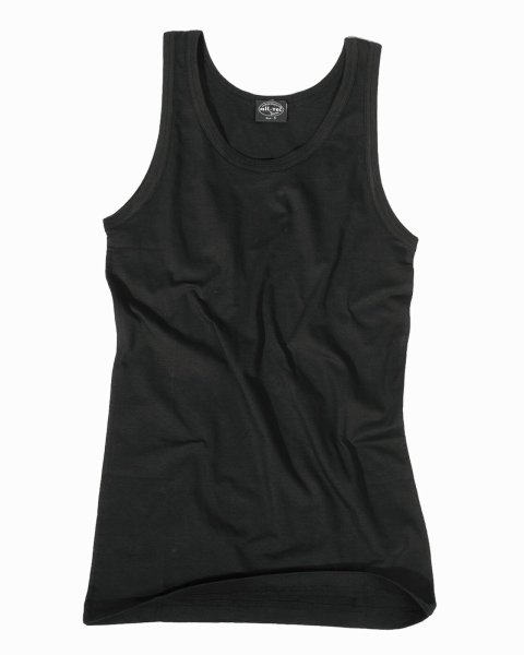 MIL-TEC Tank Top Cotton Shirt  Achselhemd Muskelshirt schwarz  Unterhemd