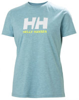 HH Helly Hansen Logo T-Shirt Women  34112 glacier Damen Brand Shirt Logo T-Shirt