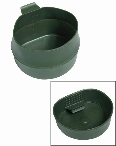 MIL-TEC Faltbecher Wildo® Fold-A-Cup® 600 ml Camping Outdoor Becher Tasse oliv