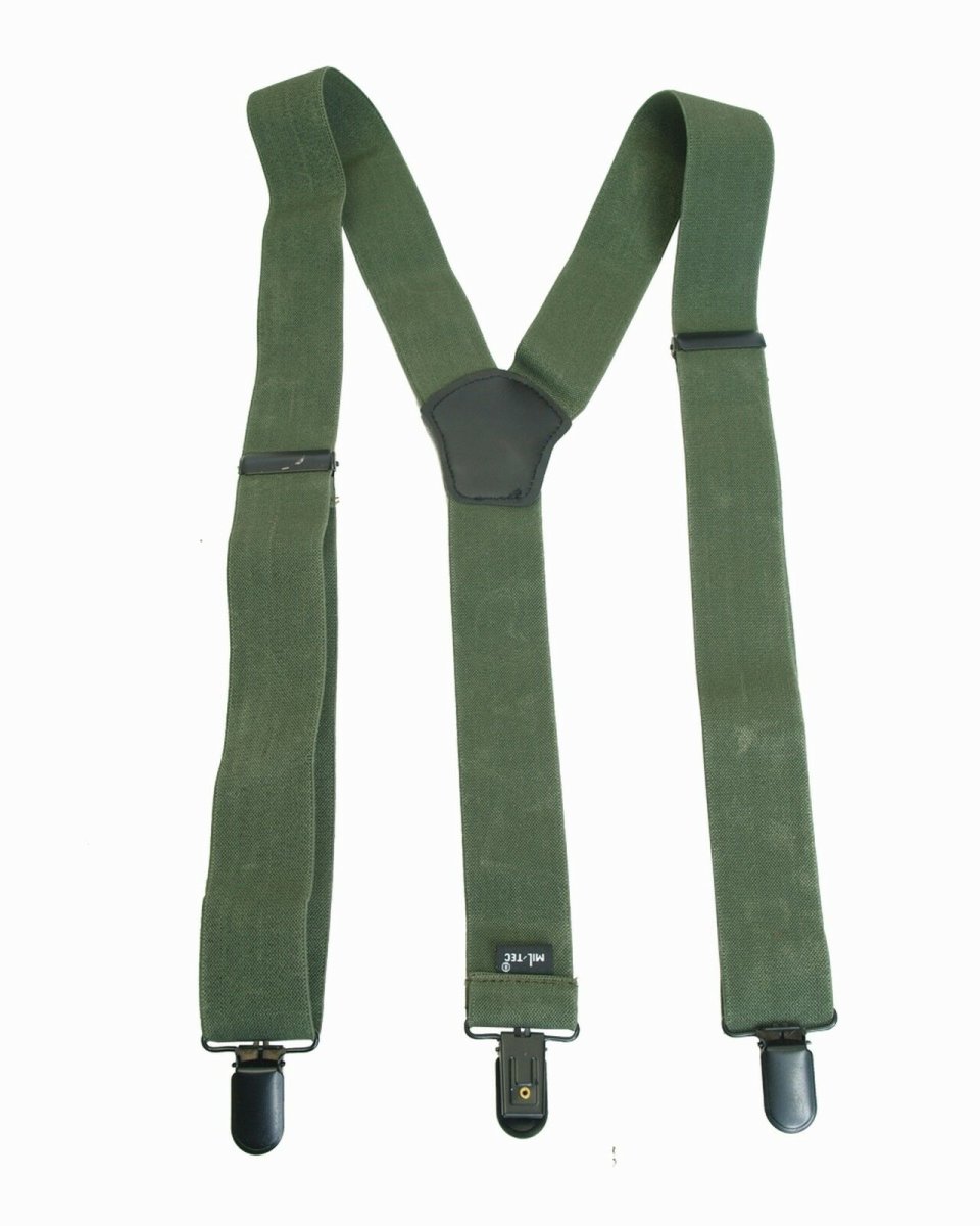 MIL-TEC Hosentr&auml;ger oliv 120cm mit Clip Suspenders Braces