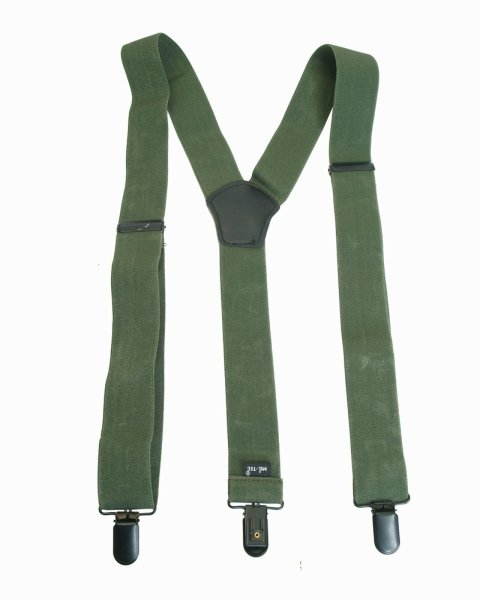 MIL-TEC Hosenträger oliv 120cm mit Clip Suspenders Braces