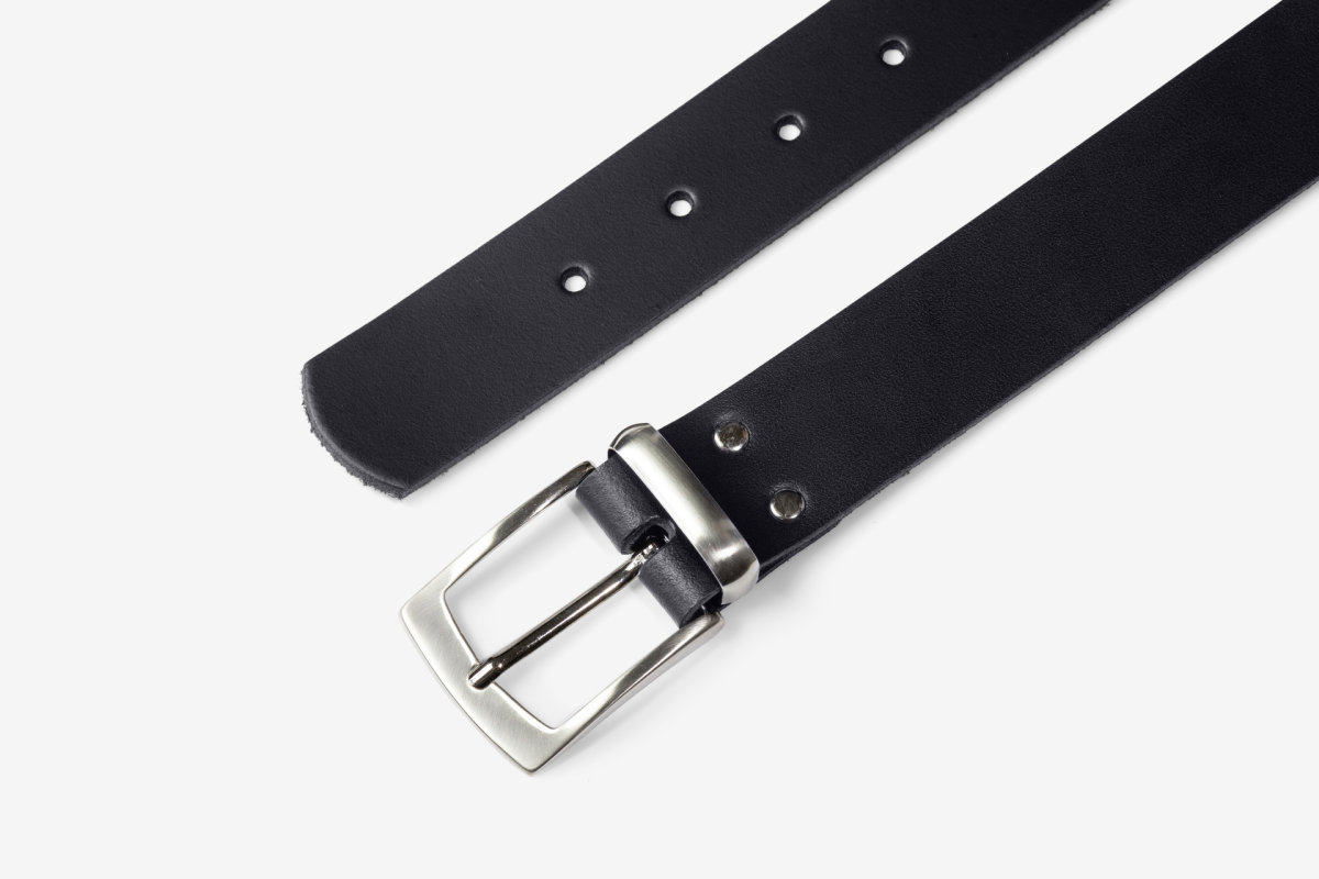 FHB Lederg&uuml;rtel 85002 BURKHARD Fb. schwarz G&uuml;rtel 40mm Hoseng&uuml;rtel leather belt 135cm