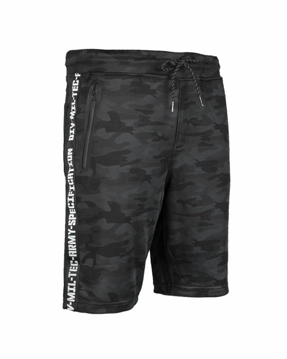 Mil-TEC Trainingsshorts dark camo l&auml;ssige Military Shorts Sporthose