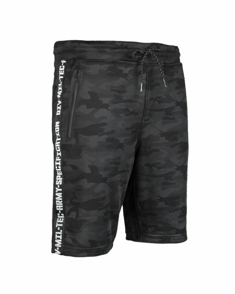 Mil-TEC Trainingsshorts dark camo lässige Military Shorts Sporthose