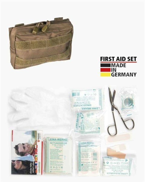 MIL-TEC First Aid Set LEINA PRO 25-teilig dark coyote Molle Erste-Hilfe-Set
