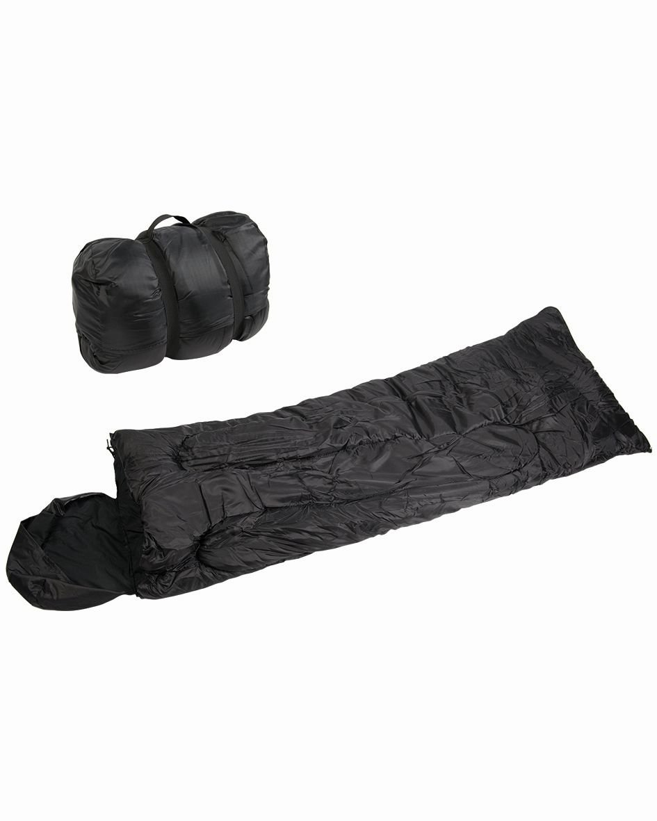 MIL-TEC Schlafsack PILOT schwarz  Army  Outdoor Schlafsack Decke sleeping bag