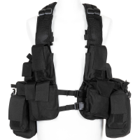 MFH Tactical Vest schwarz  Modular Weste Einsatzweste Paintball Gotcha