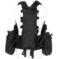 MFH Tactical Vest schwarz  Modular Weste Einsatzweste Paintball Gotcha