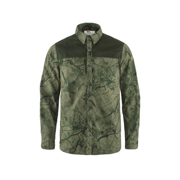 Fjällräven Värmland G-1000 Shirt 87326 green-camo / deep forest G-1000 Jagdhemd Outdoorhemd Tarnhemd