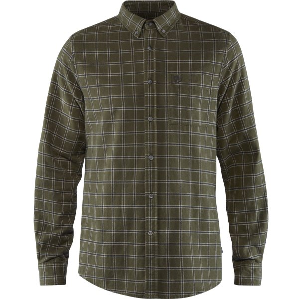 Fjällräven Övik Flannel Shirt  82979 deep forest Herrenhemd Outdoorhemd Hemd